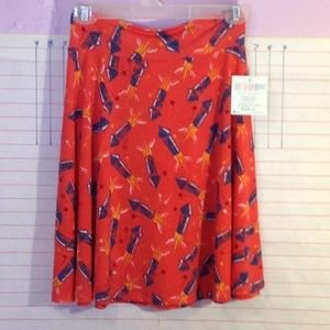 LULAROE, NWT Kids Skirt sz 12  ORANGE  NWT